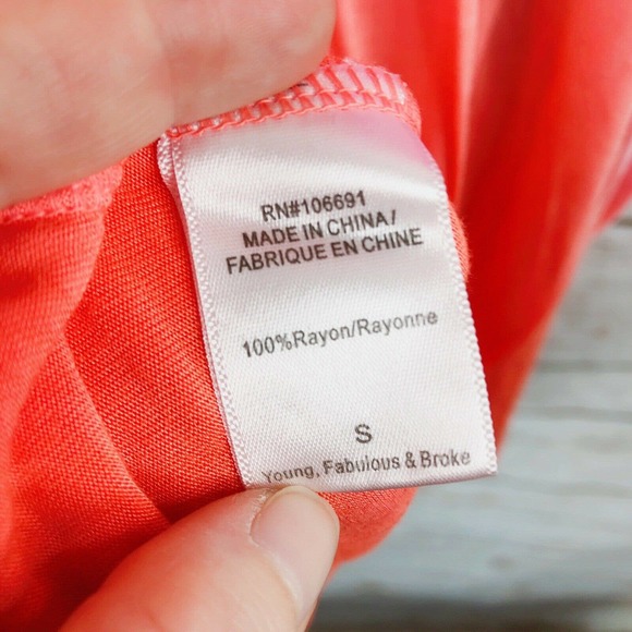 Young Fabulous Broke Top Size S Dip Dye Drape - Picture 9 of 9